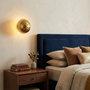 Opviq Lámpara de Pared de Metal Dorado